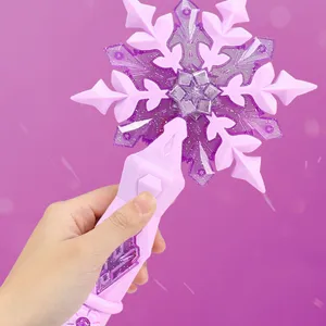 Disney Frozen Princess Elsa Anna Dolls, Floco de neve, Varinha mágica brilhante, Brinquedos mágicos sonoros, Anime Cosplay Prop, Presentes para crianças, Menina 6 principais vendas varinha magica frozen - №1