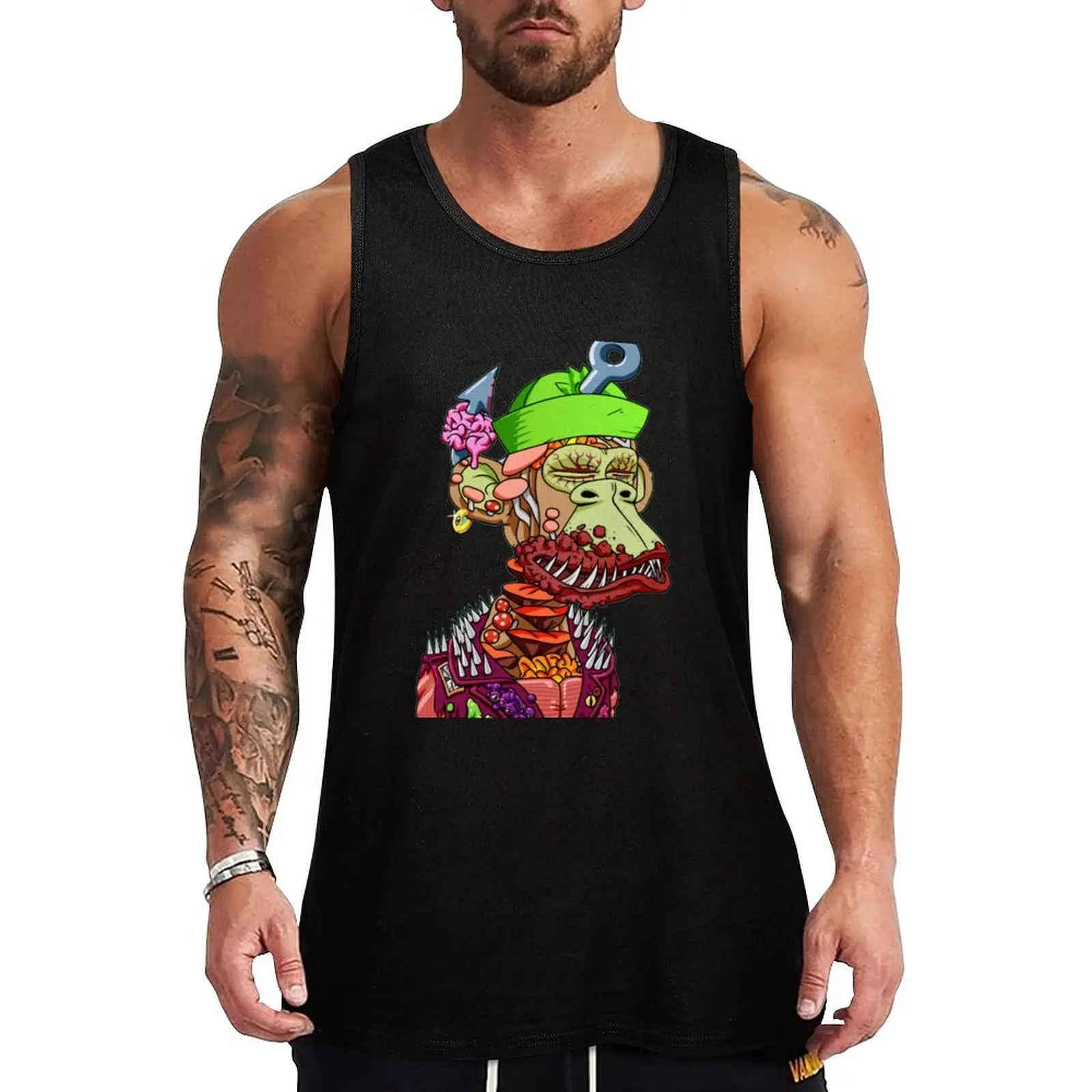 Nft mutant ape yacht club #861 rare Tank Top Casual Loose Tank Top Summer Sleeveless Daily Wear
