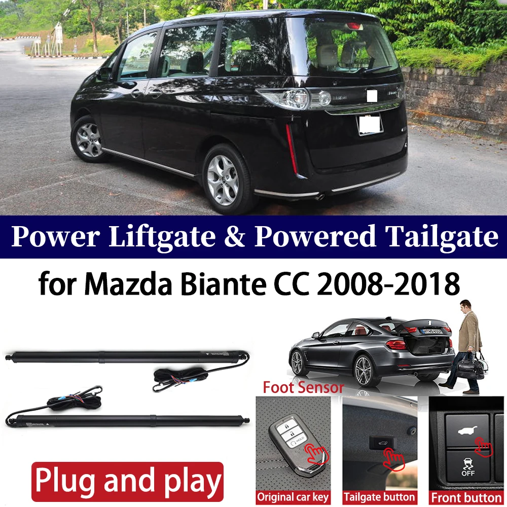 

ZhuCamX for Mazda Biante CC 2008-2018 Car OEM Power Liftgate Automatic One-Click Powered Tailgate Strut Plug and paly