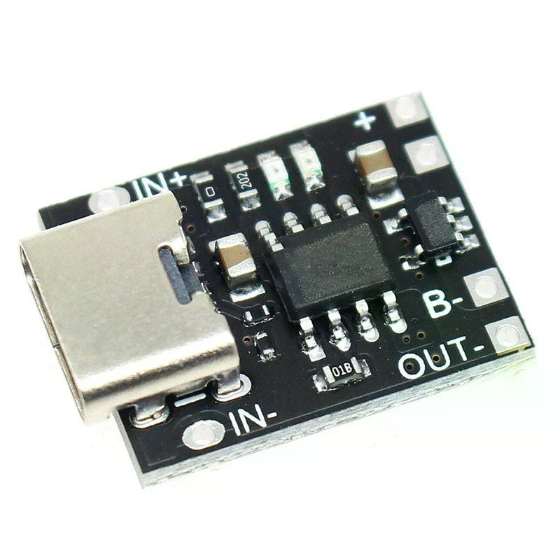 Ultra-Small Lithium Battery Charging Board 1A 3.7V4.2V Charger Module Type-C With Protection Board