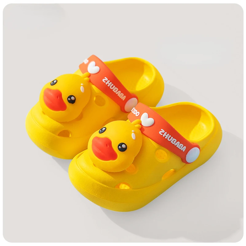 Summer Children\'s Sandals Children\'s Cartoon Baotou Non-slip Soft Bottom Home Slippers Baby Hole Shoes Toddler Girl Shoes