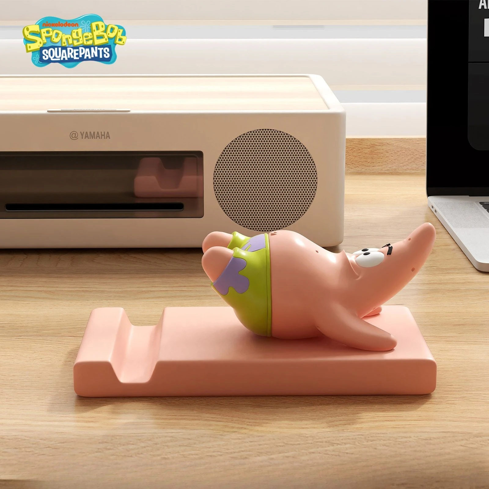 

2026 New Sponge and Patrick Star Desktop Phone Stand Base Cartoon Anime Desktop Ornament Home Decoration Birthday Gift