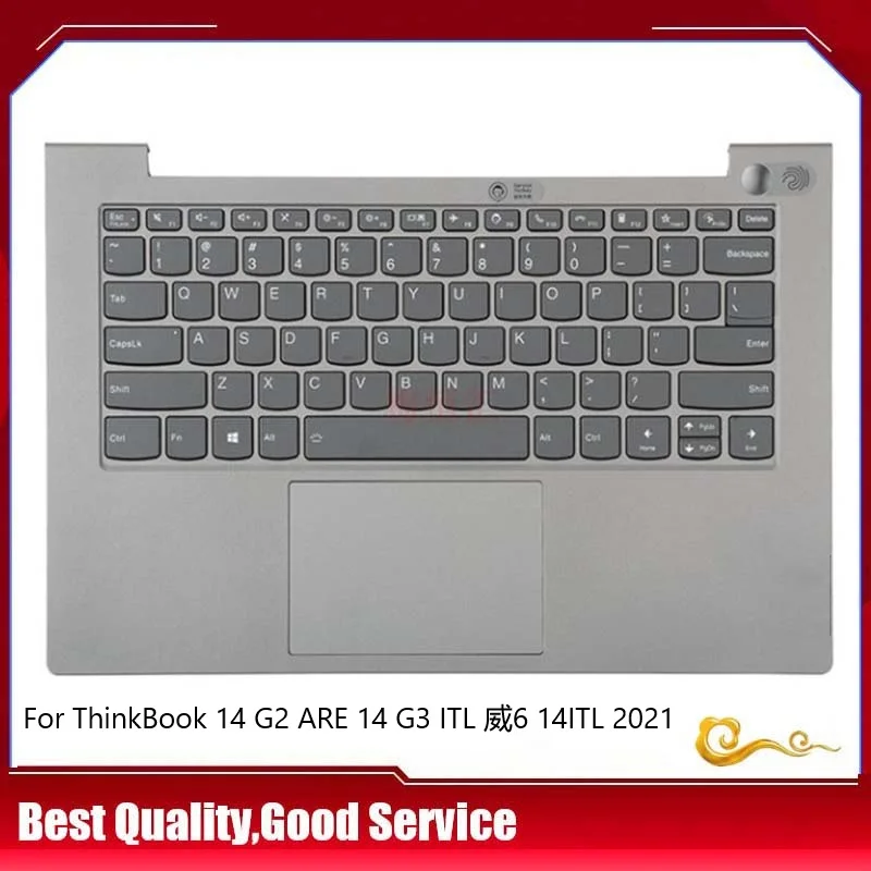 

New/Orig For Lenovo ThinkBook 14 G2 G3 ACL/ITL ARE/ITL 2021 palmrest US keyboard upper cover Touchpad,Silver