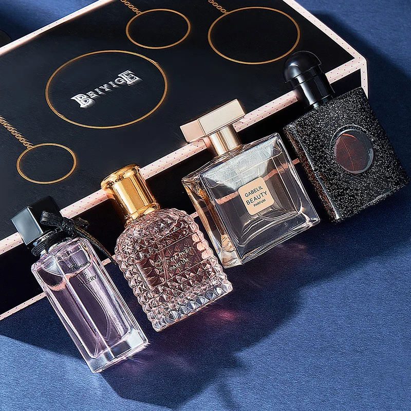 

100ml(25ML*4) Long lasting light fragrance black coffee women's perfume gift box fresh and elegant spray perfume
