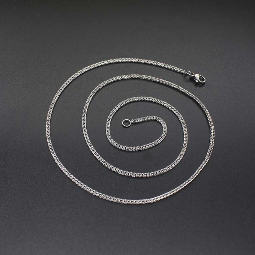 Модное высококачественное новое ожерелье из титановой стали, цепочка Шопена, ожерелье из нержавеющей стали, новые модные украшения, модная цепочка для свитера