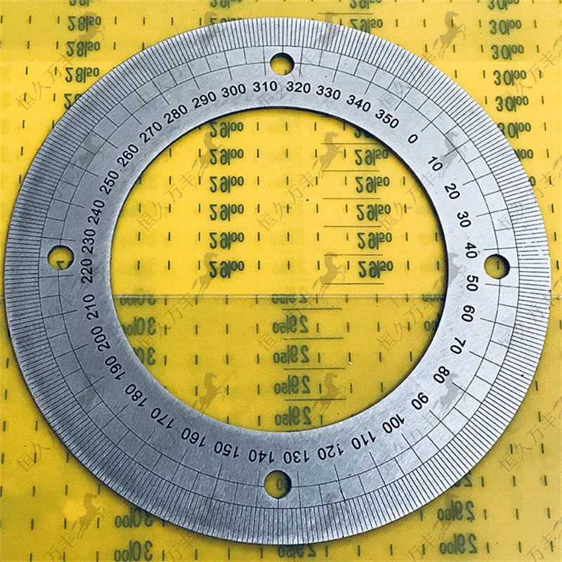 Outer Diameter 180mm Dial Scale Identification Dial Degree Graduated Circle Disk Protractor For Machine Tool Measurement Tools
