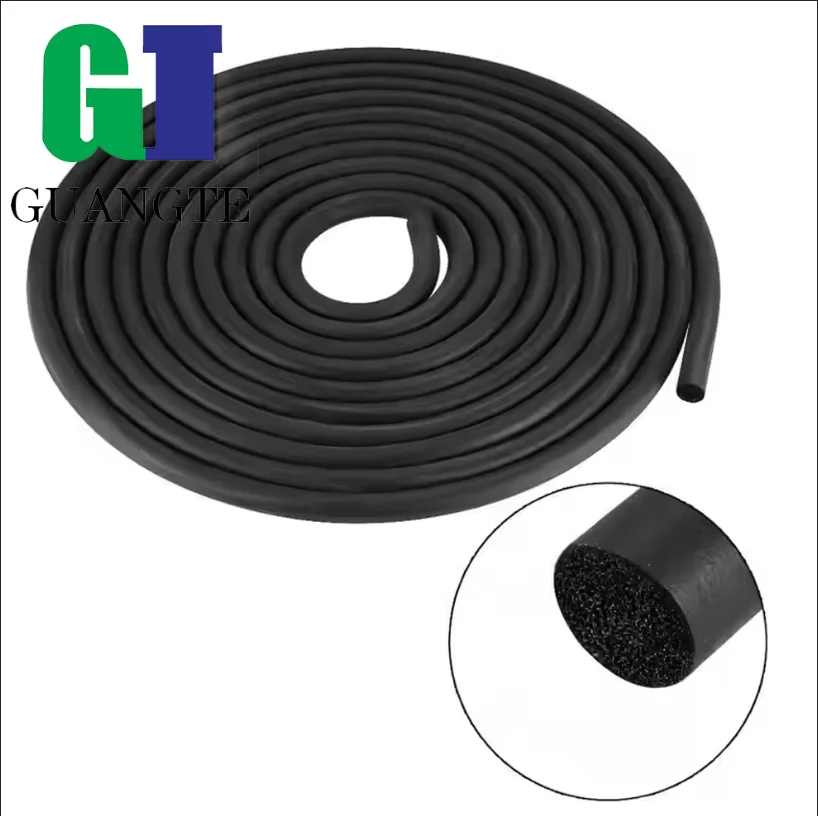 1-5m EPDM Foam Sponge Sealing Strip Rubber O Type Waterproof Soundproof Dustproof Door Seal 2/3/4/5/6/7/8/9/10/12/14/16/18/20mm