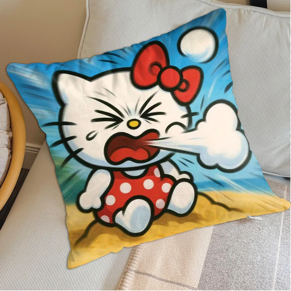 Kawaii H-Hellokityes كيس وسادة النوم سادات الزخرفية جديد عيد الميلاد الديكور 2026 وسادة الزينة ديكورات المنزل #2