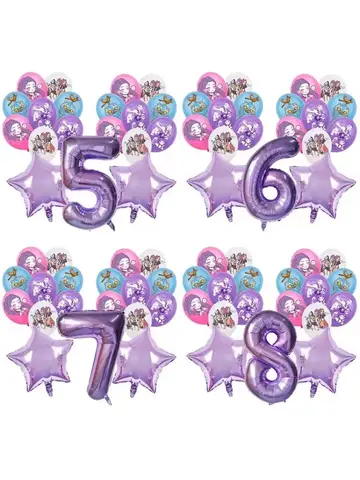 19 पीस Kpop डेमन हंटर्स बर्थडे बैलून डेकोरेशन सेट म्यूजिक गर्ल नंबर एल्युमीनियम बैलून किड्स पार्टी सप्लाई गिफ्ट फेवर डेकोर 8 best sales एक साल की जन्मदिन वाली लड़की - №7