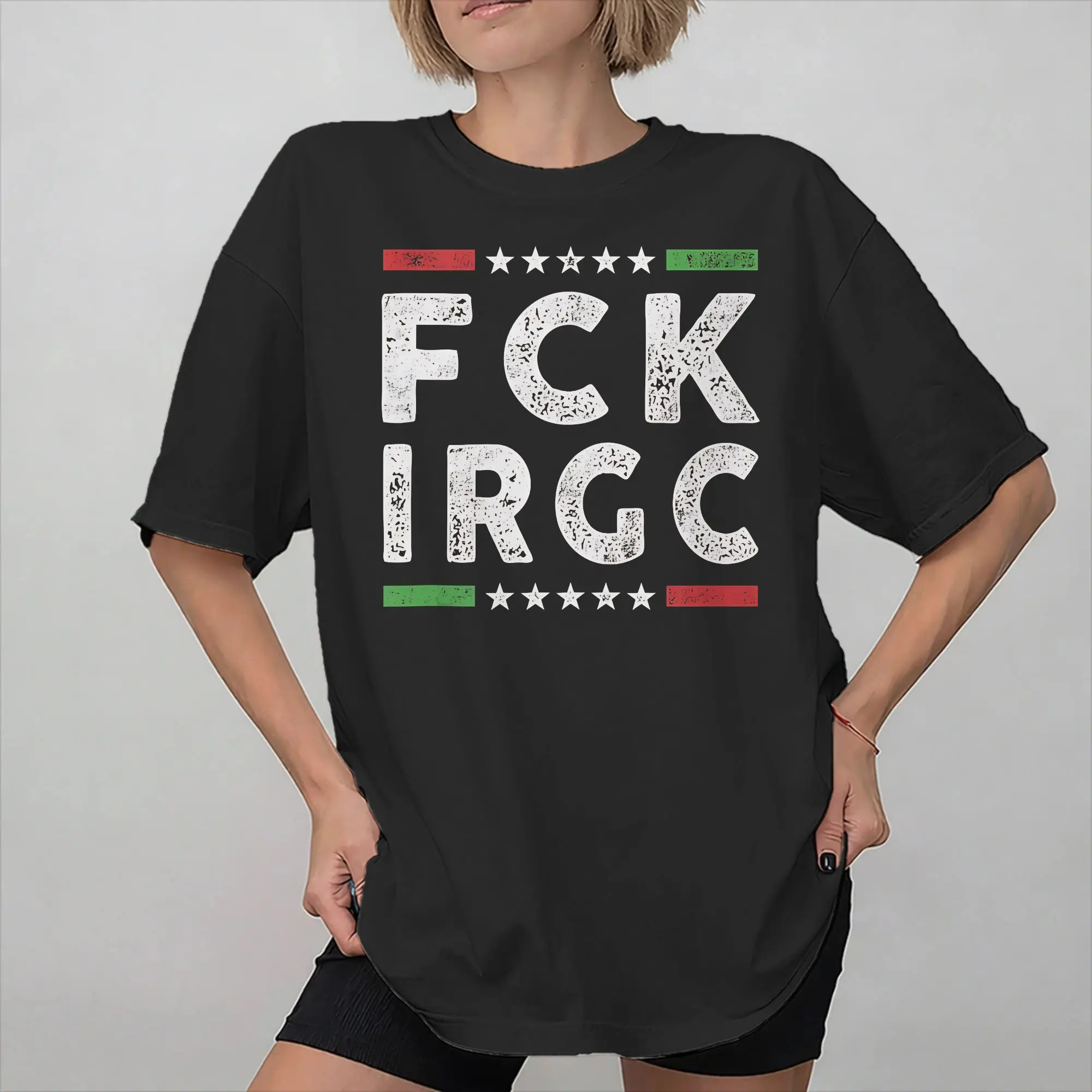 Men Women FCK IRGC Stand with Iran Lion  T Shirt Pure Cotton Fashion Tee Shirts  Clothing Outfits