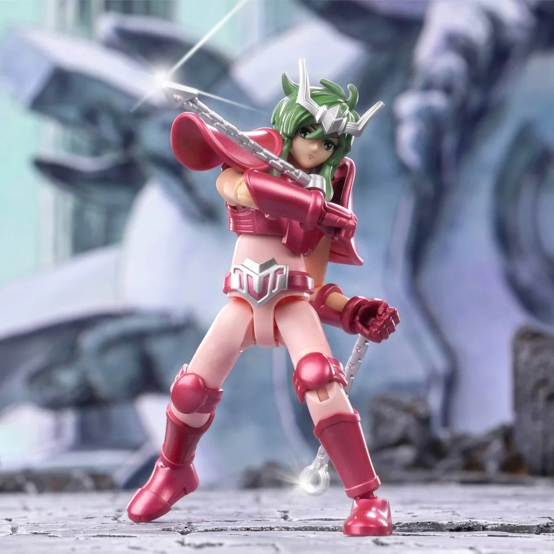 Blokees – figurine d'action originale Gold Saint, Champion Saori Kido Seiya Mu Aiolia, jouets à assembler pour enfants, cadeau d'anniversaire