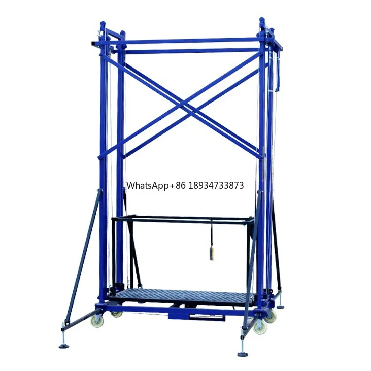 Strong Motor Removable Electric Lifting Scaffold System Climbing Scaffolding For Construction