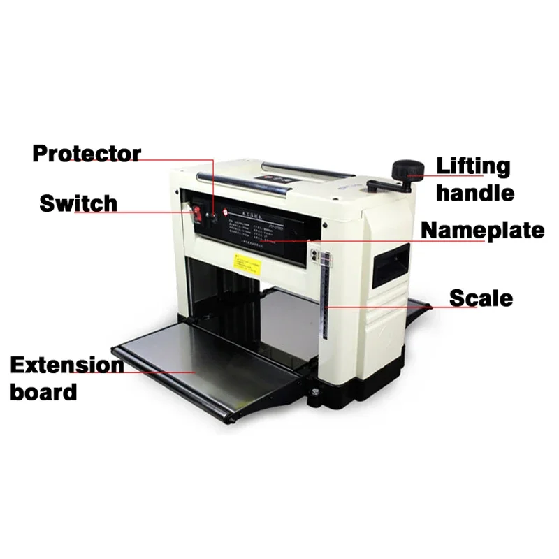 Macchina per pialla multiuso da tavolo JTP-31801 pialla leggera a superficie singola macchina per la lavorazione del legno pialla a spessore 220V