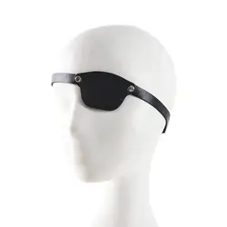 Pirate Eye Patch Black PU Creative Decoration Left Eye Single Eye Mask for