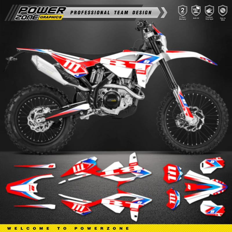 Комплект наклеек и наклеек PowerZone Custom Team для BETA 2020 2021 2022 RR RR-S 125 200 250 300RR 350 390 430 480 RR-S RX 02