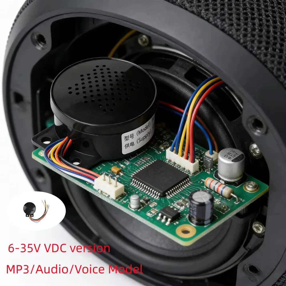 

Multi Trigger Audio Module Voice Prompter MP3 Player With Custom Voice And Waterproof Speaker DC 5V/6-35V For Indoor Outdoor Use