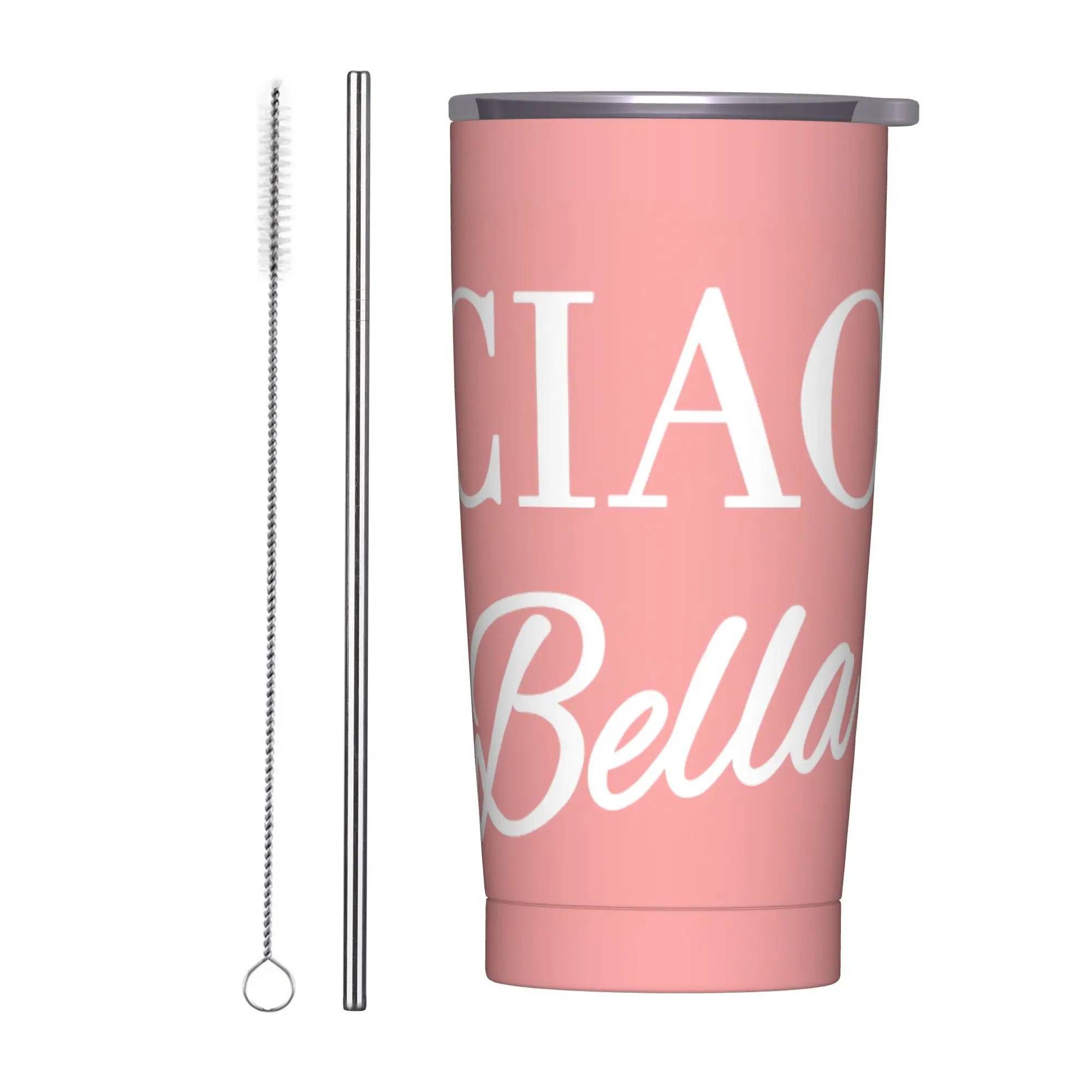 Ciao Bella Art Design Tumbler  Camping Large Thermal Mug Insulated Cold and Hot Milk Tea Water Bottle