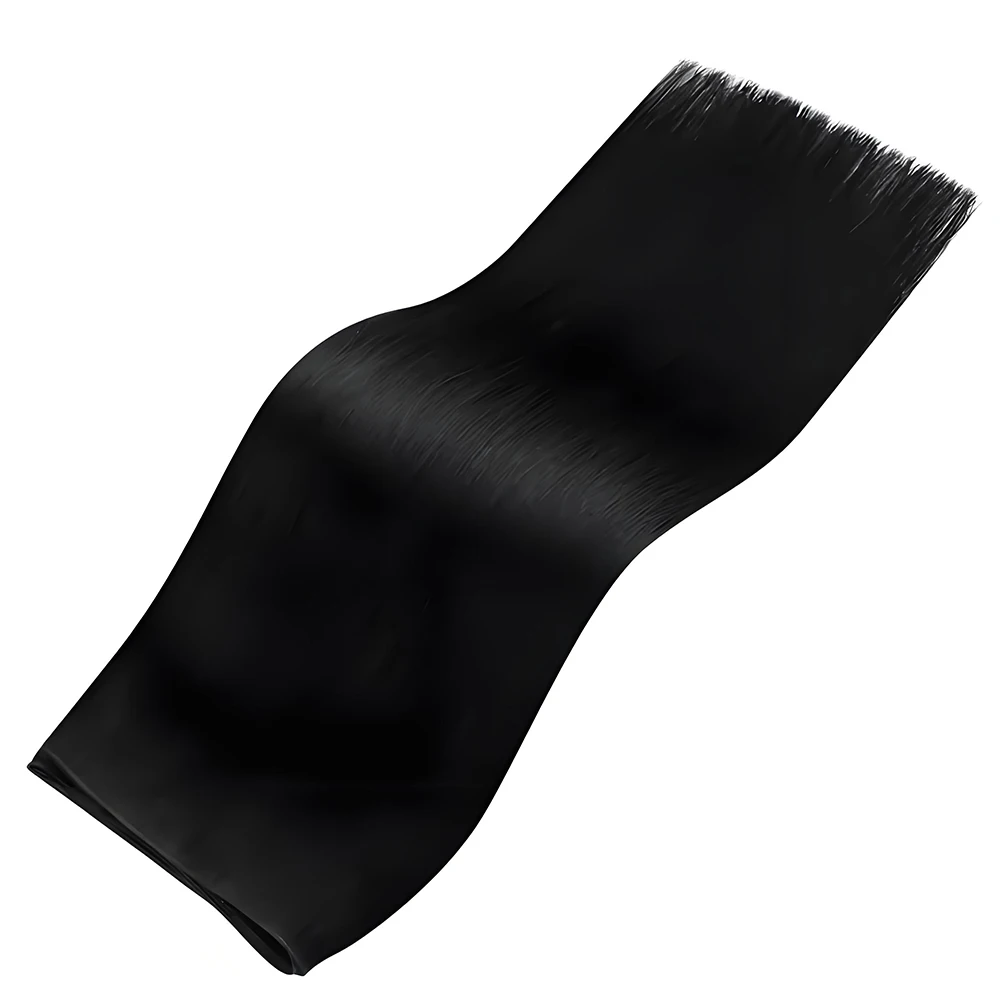 DIYOMO Bundel Rambut Manusia Remy Brasil 100g Rambut Lurus Warna Alami Potongan Rambut Jahit untuk Ekstensi Rambut