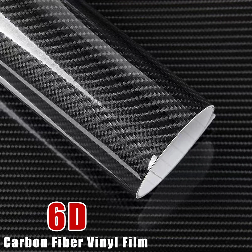 Autoaufkleber 6D Carbonfaser-Vinyl Selbstklebende Schutzfolie Wasserdichte Vinylfolie für Motorrad Auto-Tuning Zubehör