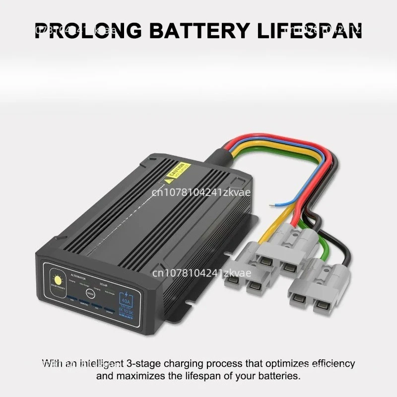 for DC To DC Charger 12V 24V Vehicle 25A 40A Caravan Campervan Trailer Camper Van RV Battery Solar Charger
