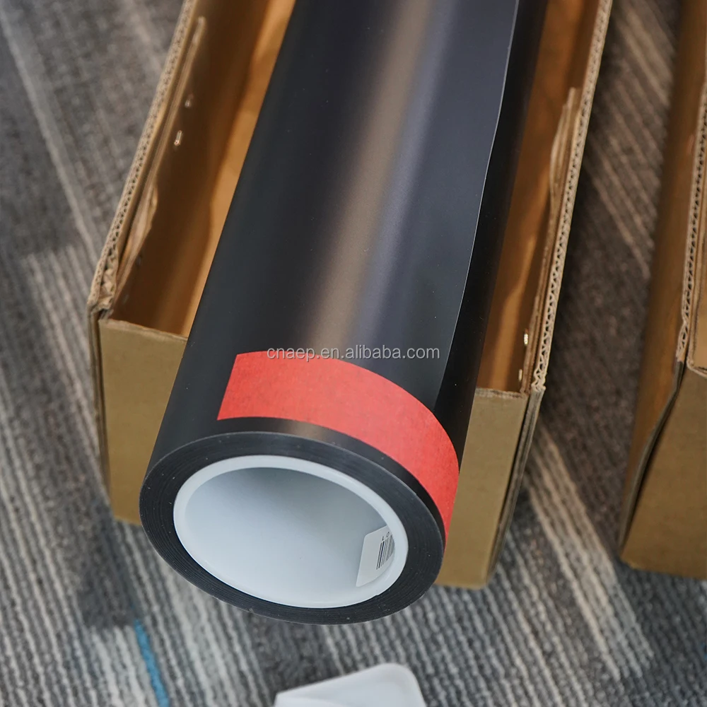 Mattschwarzer Ppf 7,5 mil Ashland Kleber Autolack Schutzfolie 1,52 * 15 m ROYAL RHINO Tpu Ppf Film für Karosseriefolie