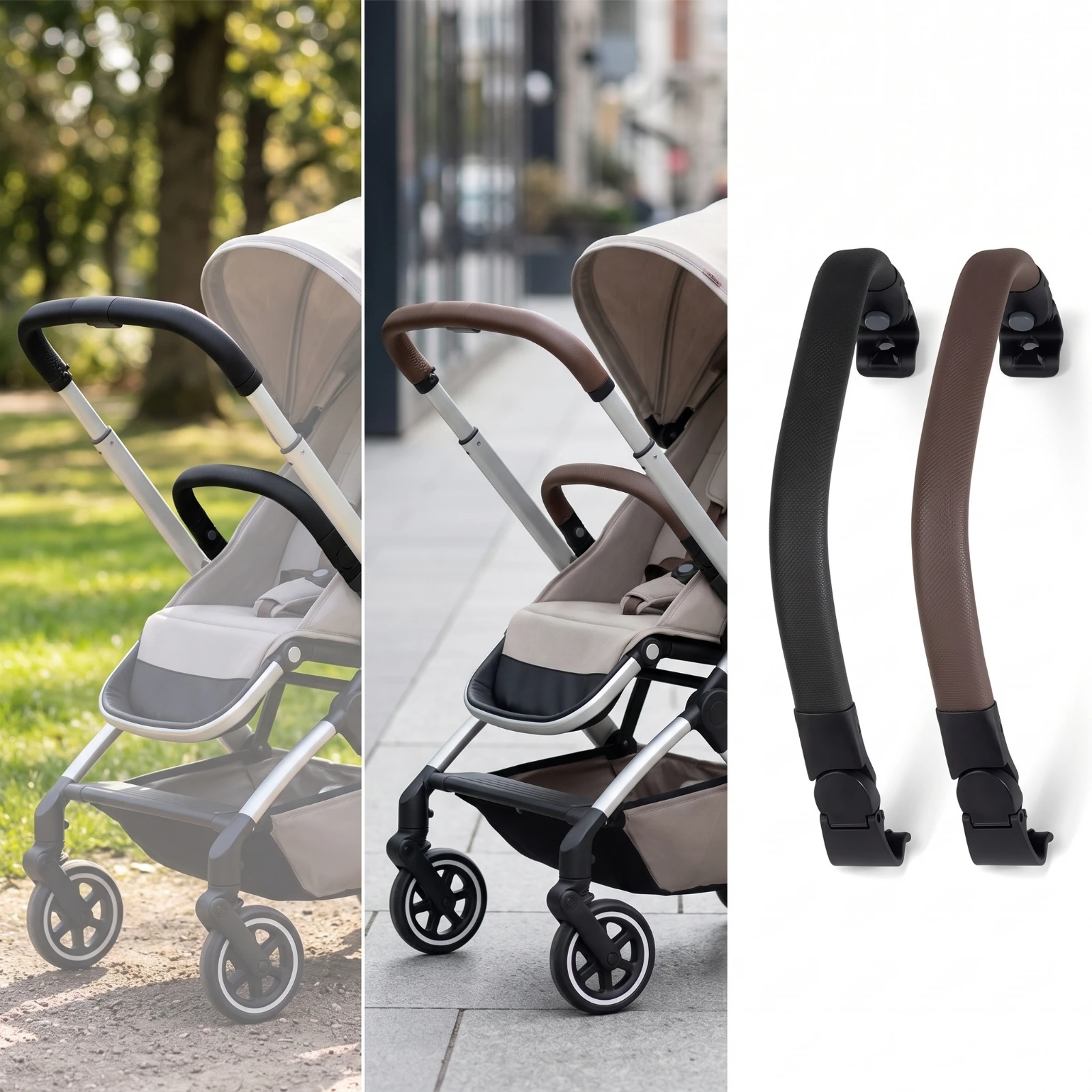 Stroller Bumper Bar Safe Stroller Armrest Safety Bar Soft Accessory Wear-Resistant for Babies view 6