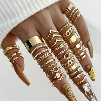 30pcs Bohemian Knuckle Ring Set 1