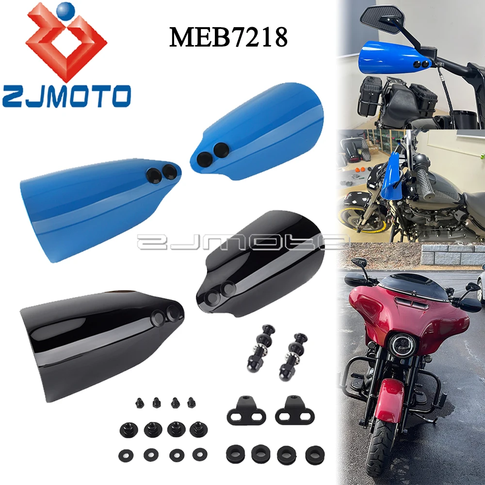 Motorcycle Hand Guard Shield For Harley Street Glide FLHX FLHXS FLHXSE FLHT FLHTP Handlebar Falling Protection Handguard MEB7218