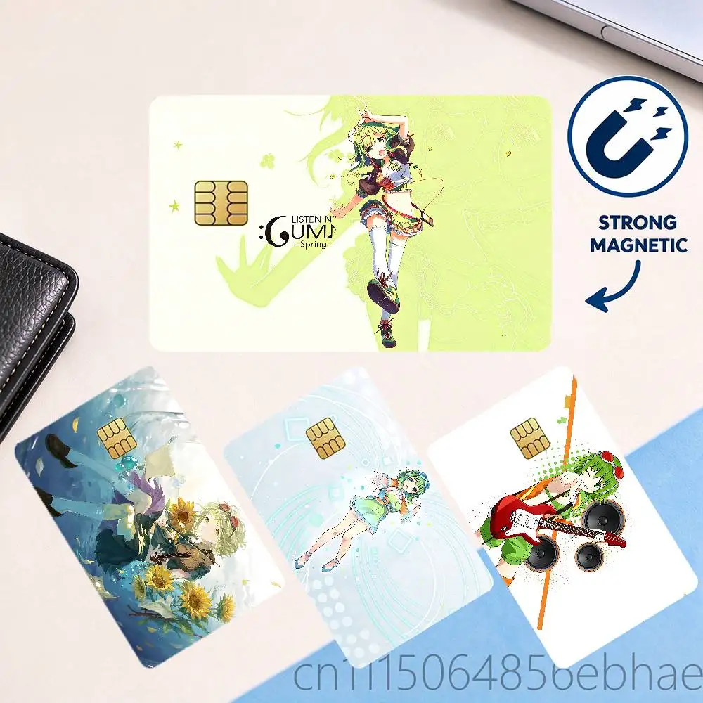 megpoid-gumi-vocaloid用。面白デザインの、剥がしやすく、色褪せしにくい、超薄型ステッカー。デビットカードやクレジットカードに貼って使用できる。