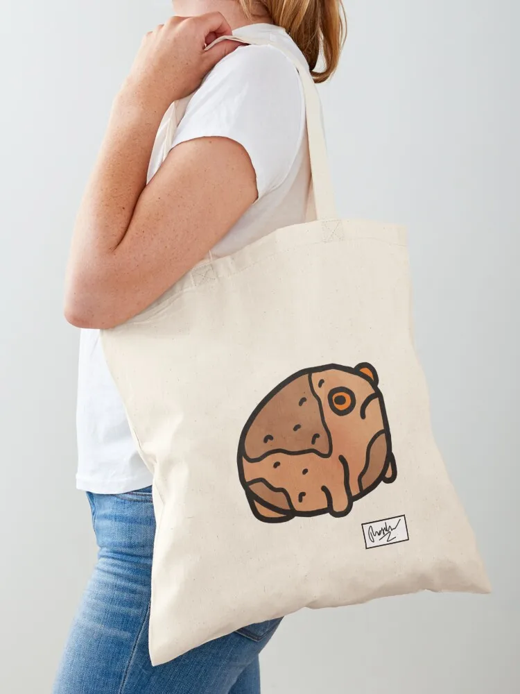 Desert Rain Frog Doodle Tote Bag shopper bag woman Reusable bags Gift bags