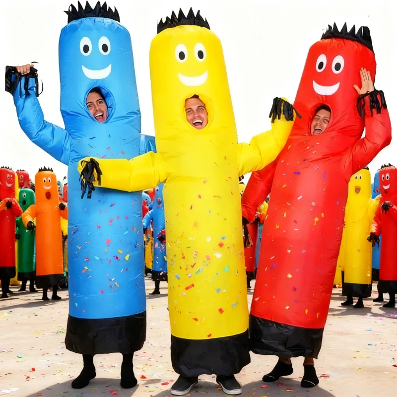

Inflatable Tube Man Costume,funny costume party outfit Party,Christmas,Carnival , Festival Gorgeous costumes Dress-Up prop