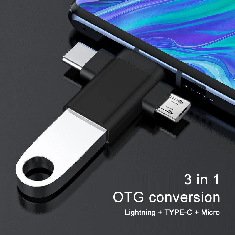 3-In-1 Otg Adapter …