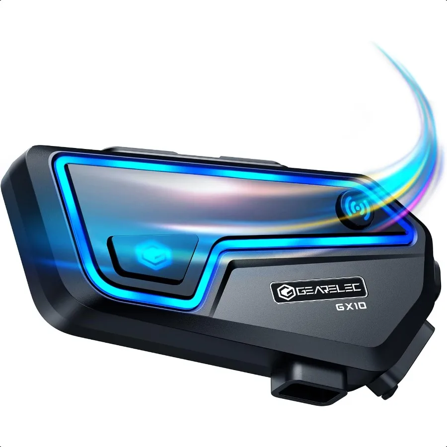 

Motorcycle Bluetooth Headset TopTier Noise Cancellation3EQ HiFi Lossl Sound 8 Riders Up to 2000M Motorcycle Communication Syste