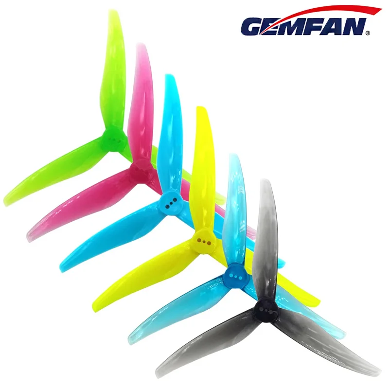 

12 Pairs Gemfan SL 5125 5.1inch 3-blade Propeller 1.5mm 2mm Hole FPV Brushless Motor for FPV Racing Freestyle Drone