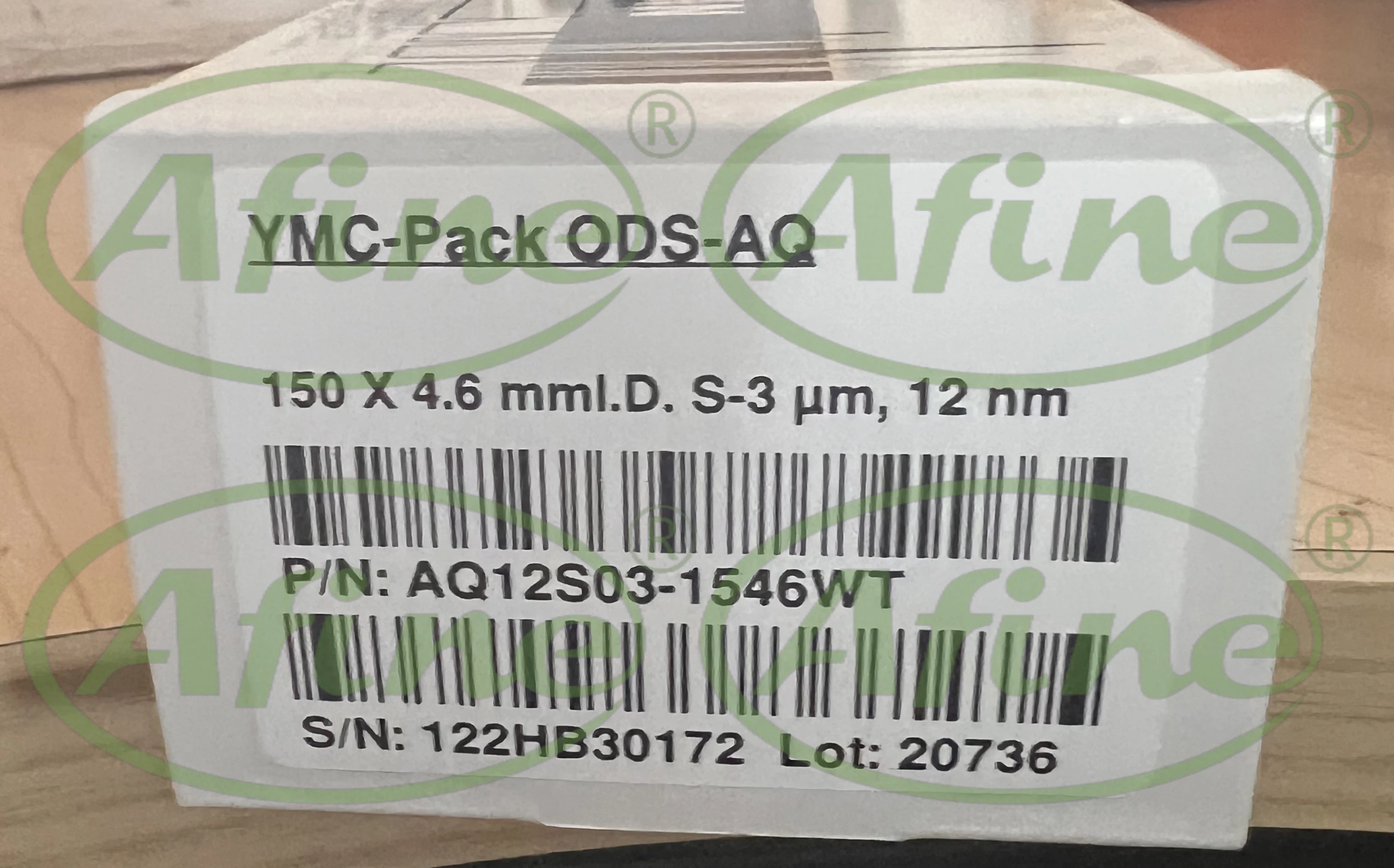 

AFINE YMC (AQ12S03-1546WT), PACK ODS-AQ HPLC Column, 150 x 4.6 mm, 3 µm