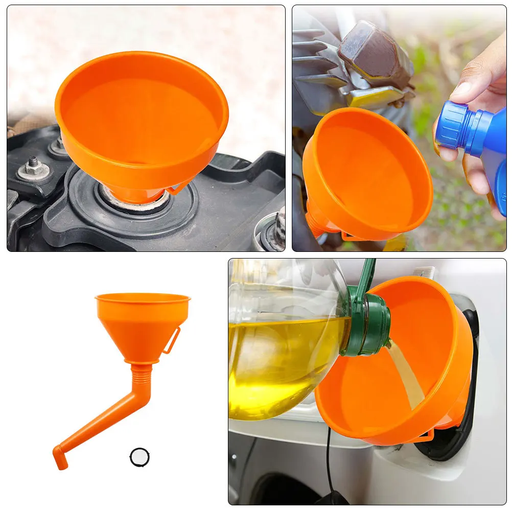 

1pcs Thickened Oil Funnel Large Capacity for Car Motorcycle Refilling Durable Plastic Wide Mouth Automotive