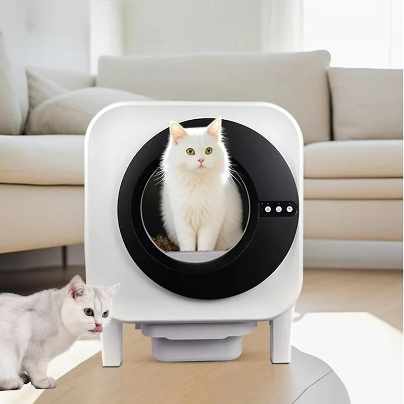 

75L Smart Litter Box with Easy Clean & Self Cleaning Automatic WiFi Remote & Multi-Cat ID Exhaust System Bulk Supply