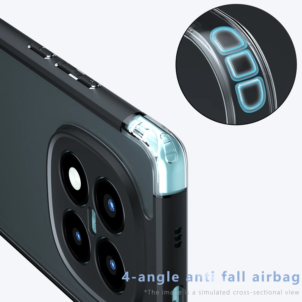Skin Sensation Airbag Anti Drop Case Cover for Redmi Note 15 Pro+ Mircropyle Back Case Cover Redmi Note 17 Fundas Redmi Note 15