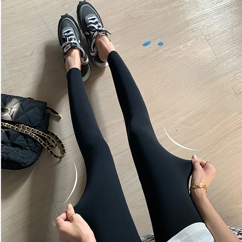 

Брюки для йоги с высокой талией, черные, больших размеров, утягивающие, повседневные, свободного кроя, длиной до щиколотки, осенние, для полных женщин