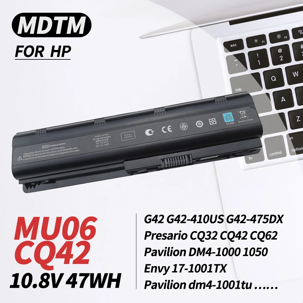 HP 파빌리온 DM4 G4 G6 G7 DV3-4000 DV5-2000 DV6-3000 DV7-6000 CQ32 CQ42 CQ43 용 노트북 배터리, 593553-001 593554-001 MU06 MU09 