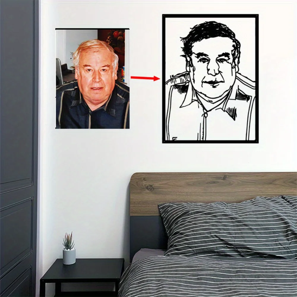 

Exquisite 1PC Customized Metal Portrait Frame with Intricate Craftsmanship Ideal for Gifting and Elevating Home Decor Aesthetic