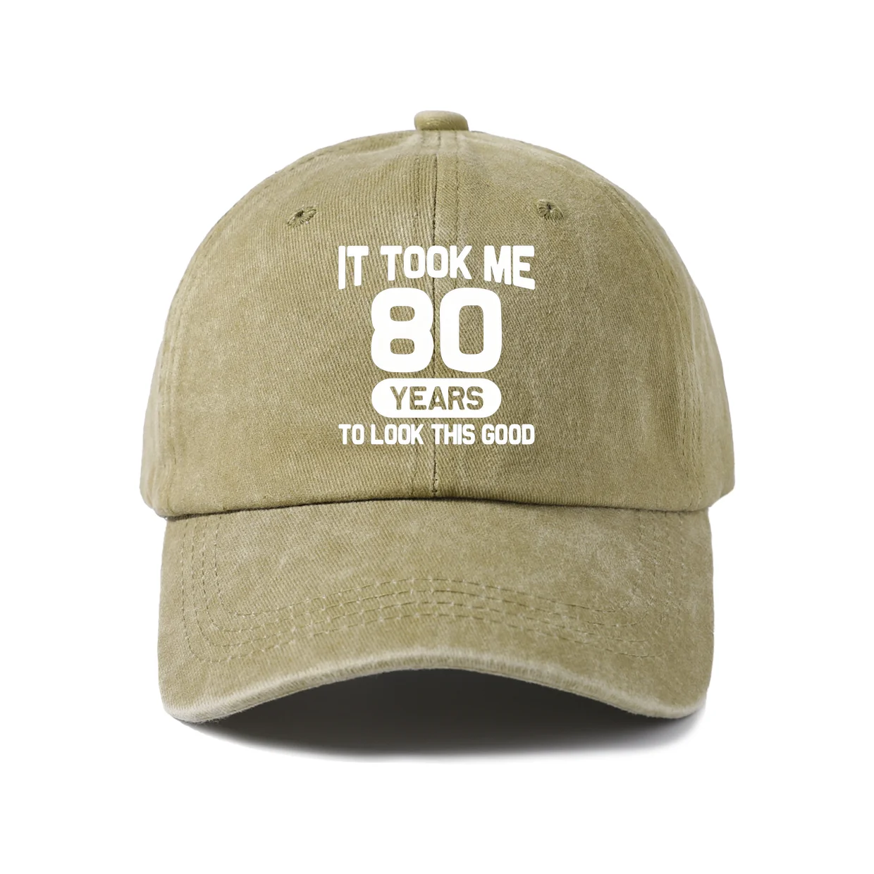 Retro Typography Graphic Baseball Cap, Vintage Washed Adjustable Unisex Dad Hat, Streetwear Gift