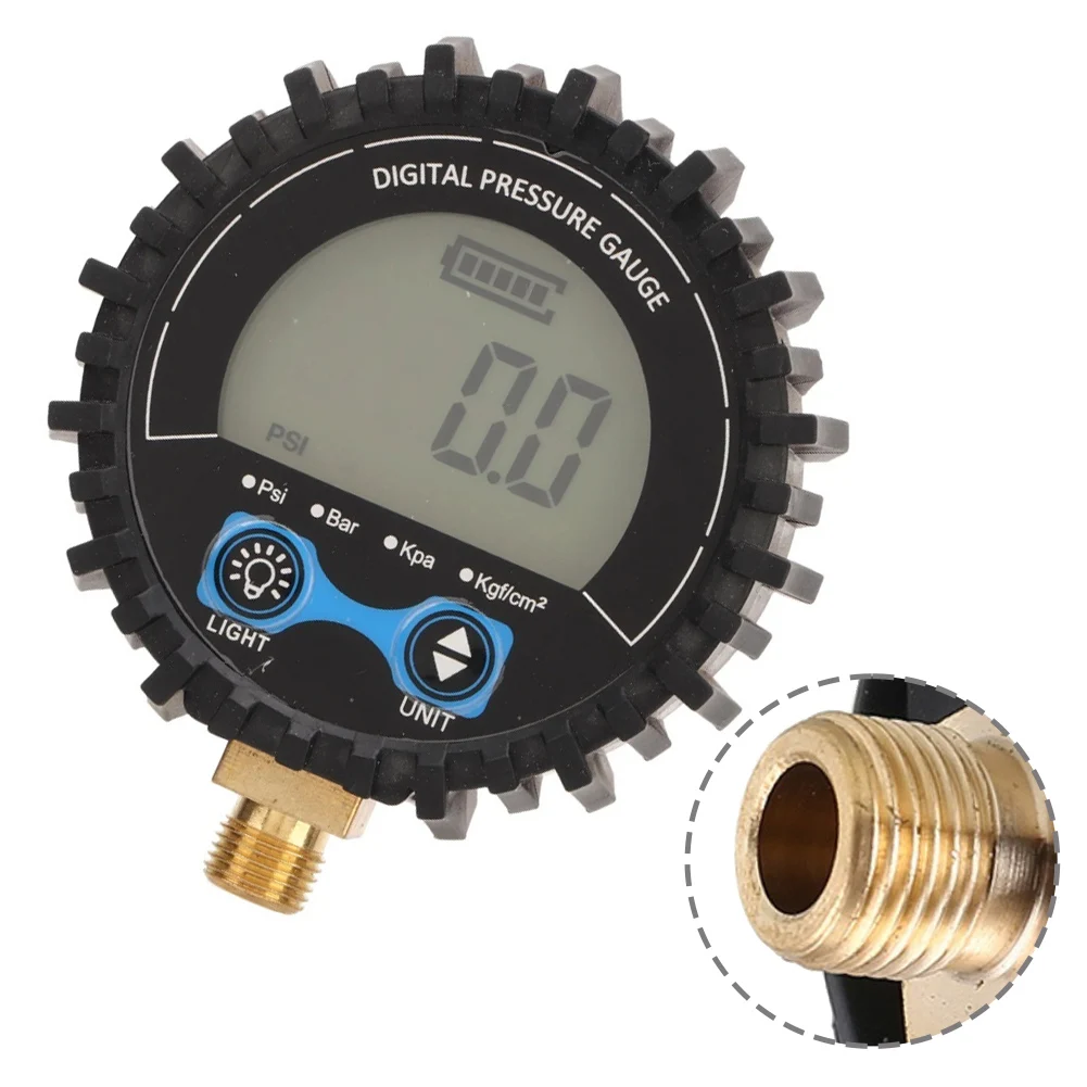 For Roadside Tire Check Tire Pressure Gauge Tyre Pressure Tester Automatic Power On With Pressure Battery Low Indicator