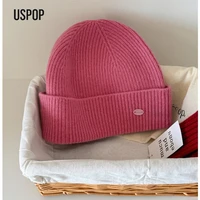USPOP 100% Merino Wool Knit Beanie Women Winter Warm Soft Hat Pure Wool High Quality Soft Non-Itchy Cap 18 Colors - Image 6
