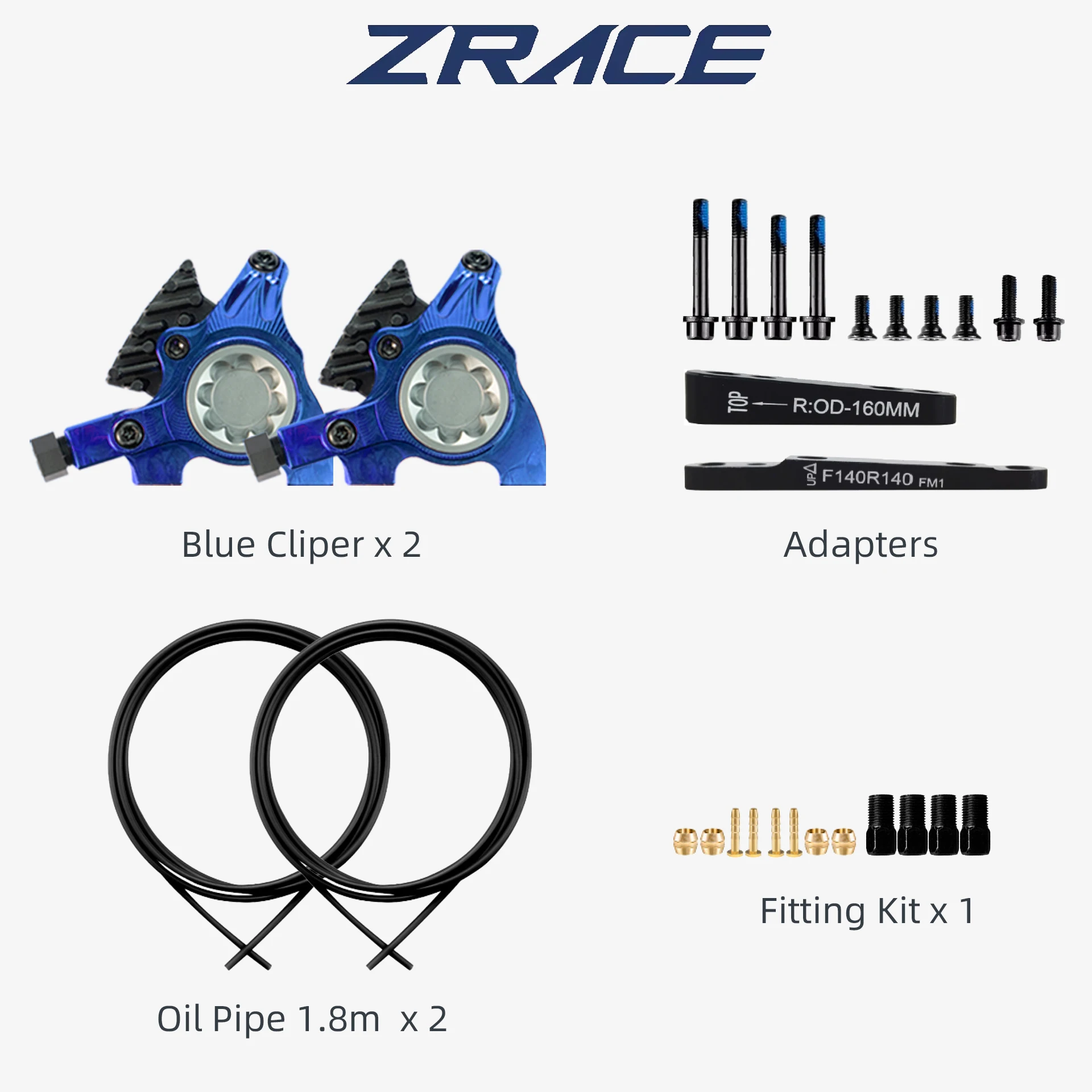 ZRACE XG Flat Mount Caliper, Road Hydraulic Brake Caliper, ICE