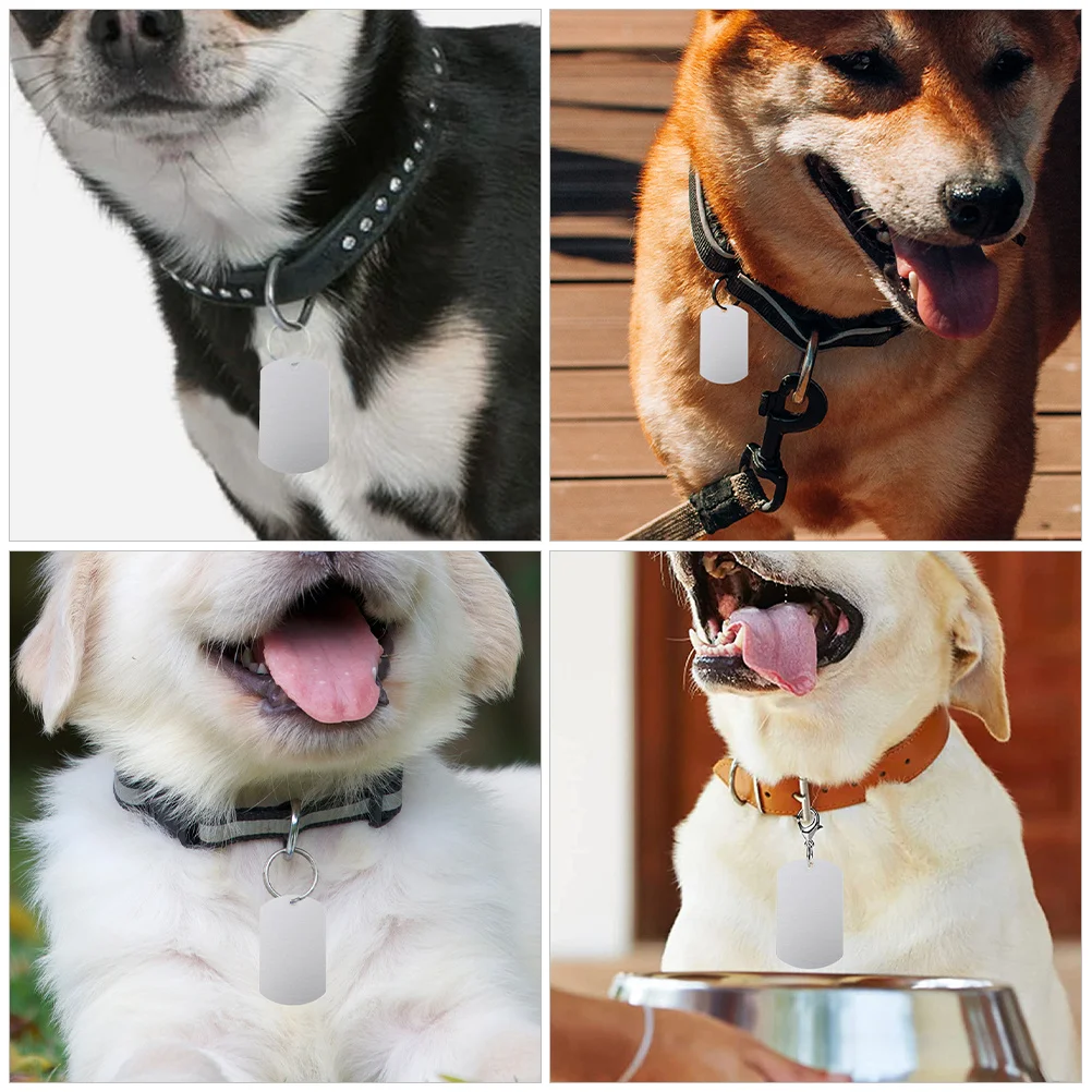 

25Pcs Aluminum Dog Id Tags Durable Pet Tags Lightweight Engraved Name Plates for Puppy Cat Collar Pet Tag Puppy Tag