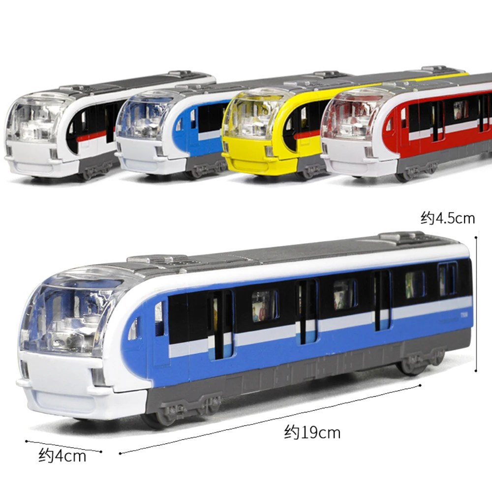 Legierung Multi-Color Sound und Licht Pull-Back Metro High-Speed-Zug Jungen und Kinderspielzeug Geschenk B330