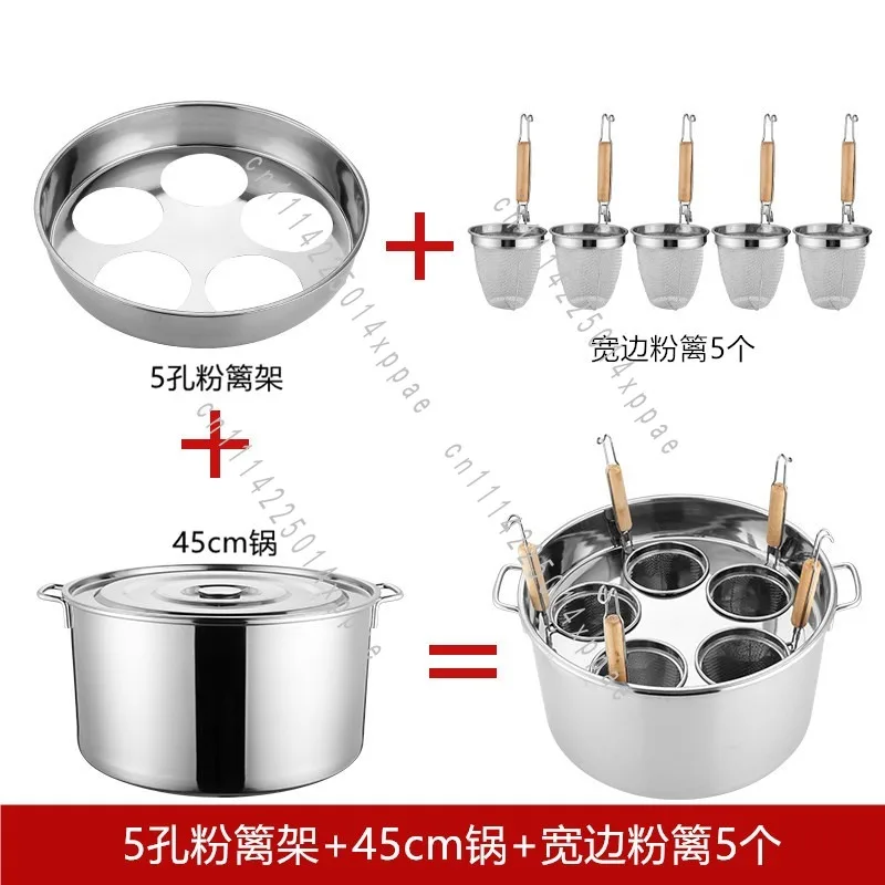 Large Capacity, Induction Cooker, Stainless Steel Cooking Noodle Pot, Soup Bucket, Stewed Soup