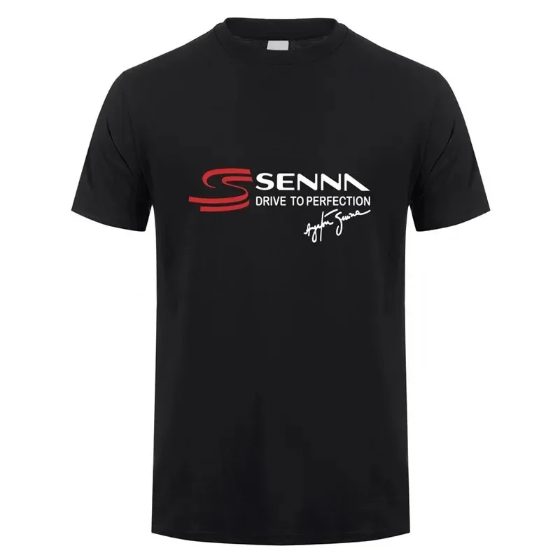 New Hero Ayrton Senna T Shirt Men Short Sleeve Cotton T-shirts Funny Cool Man Tshirt Summer Men Short Sleeve Cotton Casual Tops