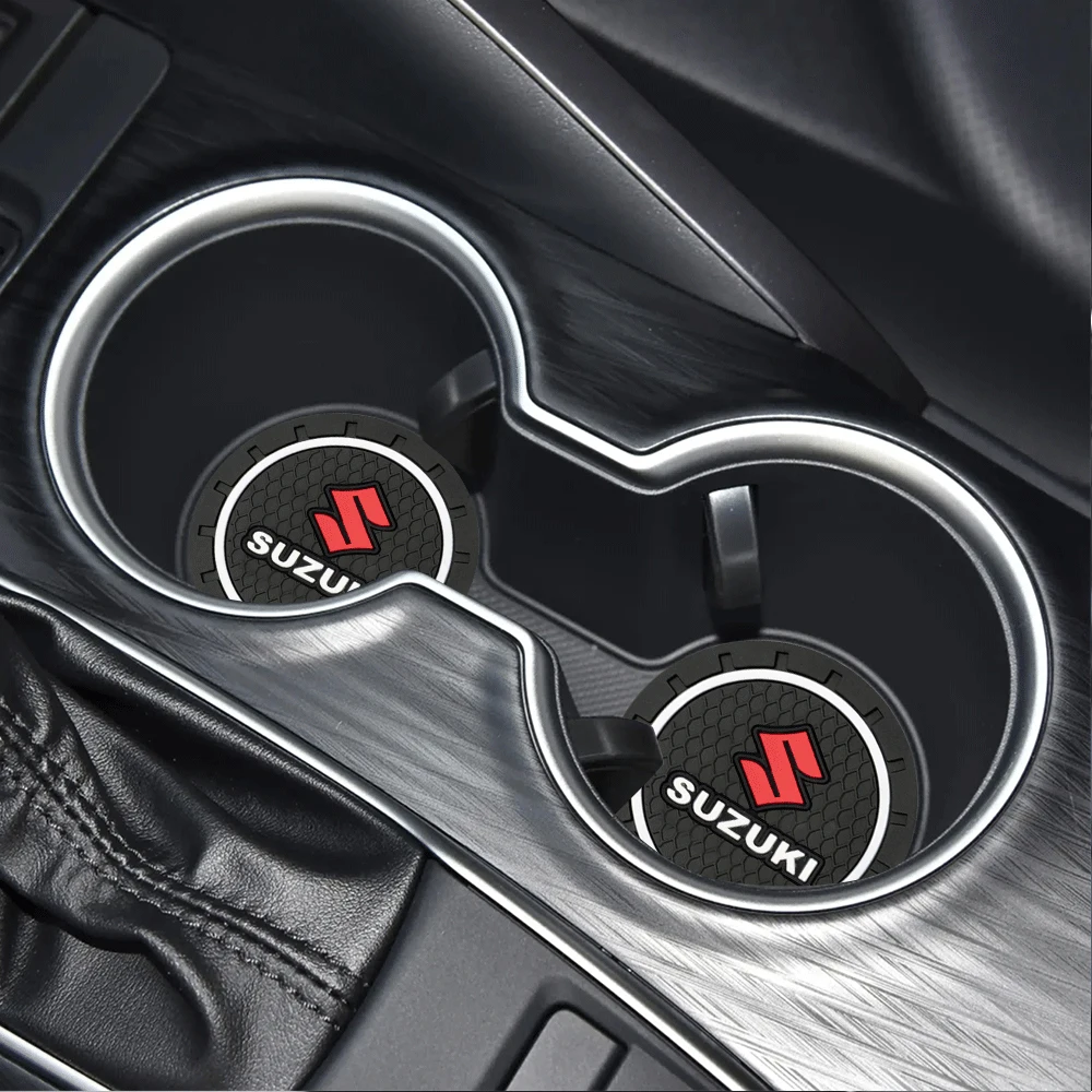 

1/2 шт. автомобильный противоскользящий коврик для чашки воды, силиконовый термостойкий коврик для Suzuki Swift SX4 Jimny Ignis Alto Samurai Baleno Grand Vitara